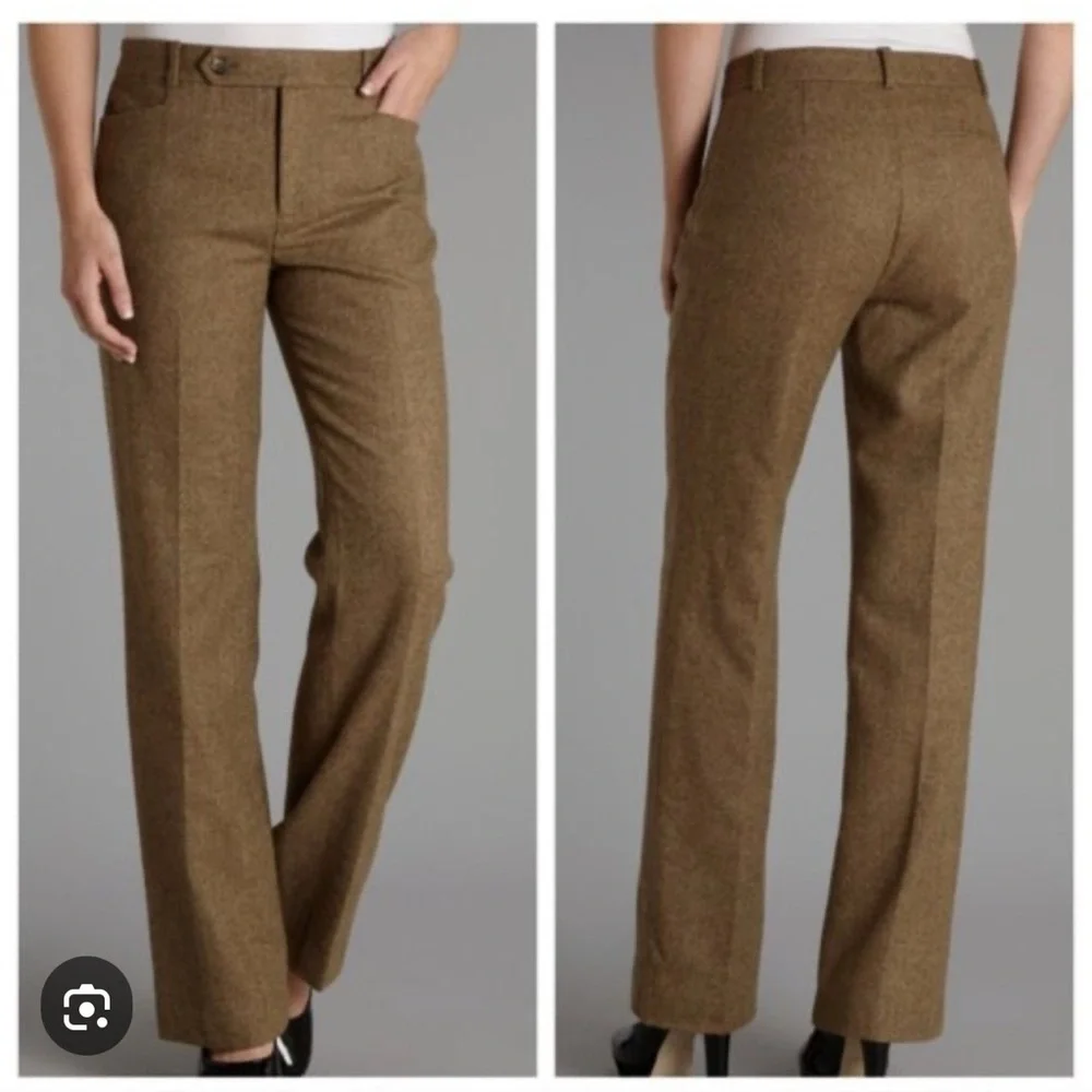 Lauren Ralph Lauren Tweed Cotton Pants Petite Size 8 - Picture 2 of 9